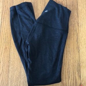 LULULEMON ALGIN 25” EMBOSS BLACK LEGGINGS